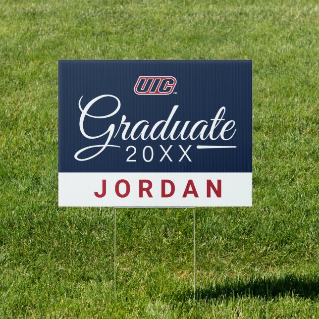 UIC Flames Graduate Sign (Insitu)