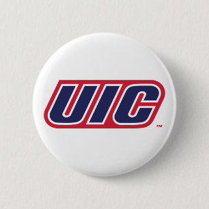 UIC Flames Spirit Logo Button