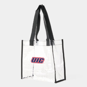 UIC Flames Spirit Logo Clear Tote Bag