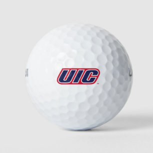 UIC Flames Spirit Logo Golf Balls
