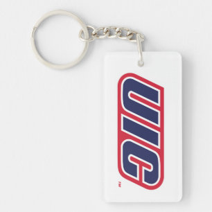 UIC Flames Spirit Logo Keychain