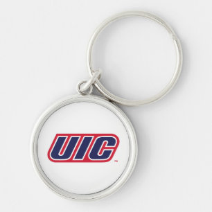UIC Flames Spirit Logo Keychain