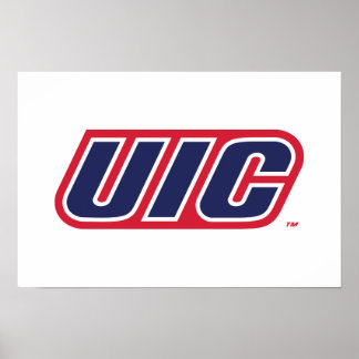 UIC Flames Spirit Logo Poster