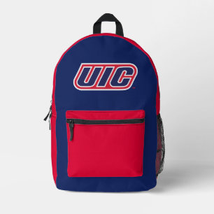 UIC Flames Spirit Logo Printed Backpack