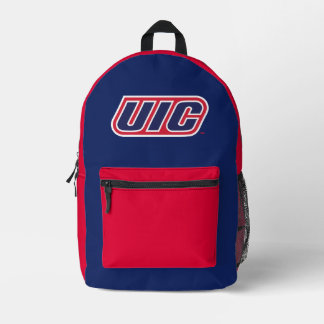 UIC Flames Spirit Logo Printed Backpack
