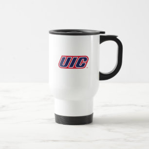 UIC Flames Spirit Logo Travel Mug