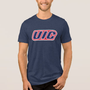 UIC Flames Spirit Logo Tri-Blend Shirt