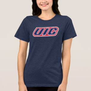 UIC Flames Spirit Logo Tri-Blend Shirt