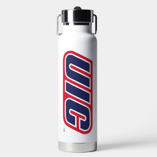 UIC Flames Spirit Logo Water Bottle