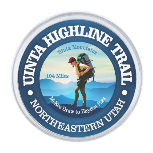 Uinta Highline Trail Silver Finish Lapel Pin