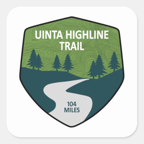Uinta Highline Trail Square Sticker