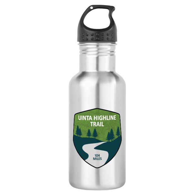 Uinta Highline Trail Stainless Steel Water Bottle (Front)
