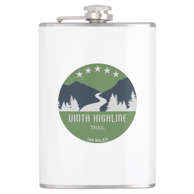 Uinta Highline Trail Utah Flask (Front)