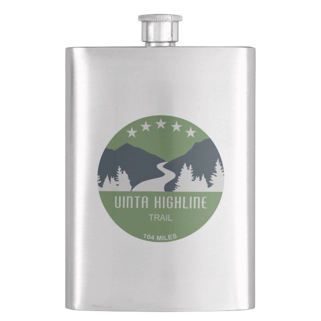 Uinta Highline Trail Utah Flask (Front)