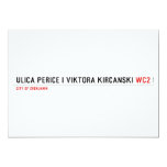 Ulica Perice i Viktora Kirčanski  Uitnodigingen 12,7x17,8 Uitnodiging Kaart