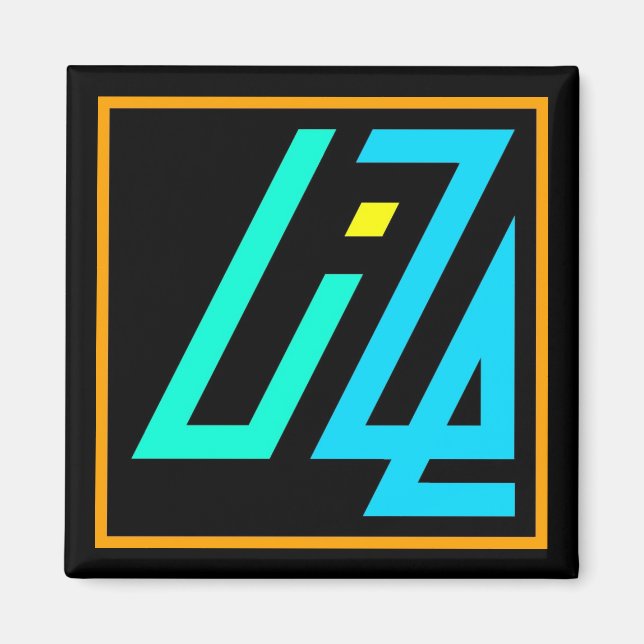 UIZE Magnet (orange in black border) (Front)