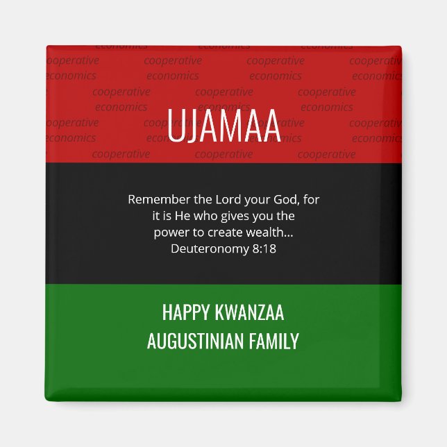 UJAMAA Kwanzaa  Magnet (Front)