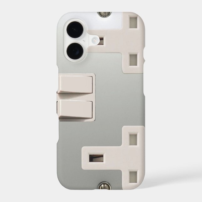 UK AC BS 1363 Electrical Plug Socket Iphone Case (Back)