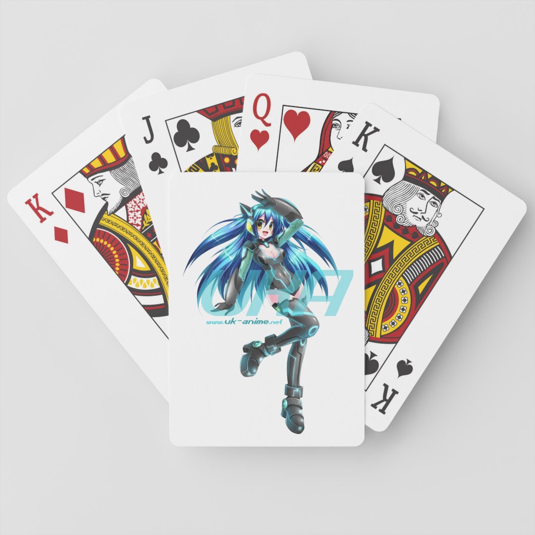 UK Anime Network Playing Cards | Zazzle