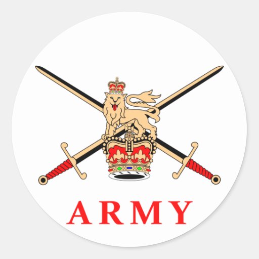 UK Army Classic Round Sticker | Zazzle
