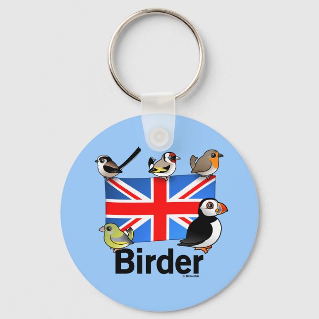 UK Birder Keychain (Front)