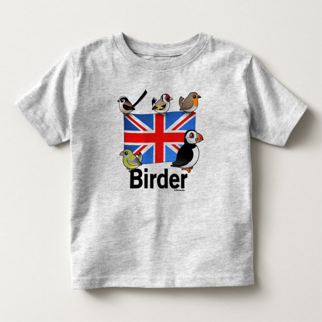 UK Birder Toddler T-shirt (Front)