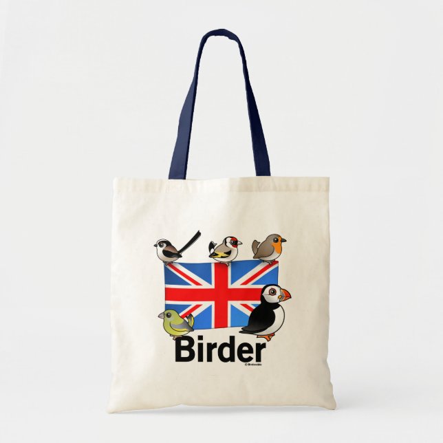 UK Birder Tote Bag (Front)