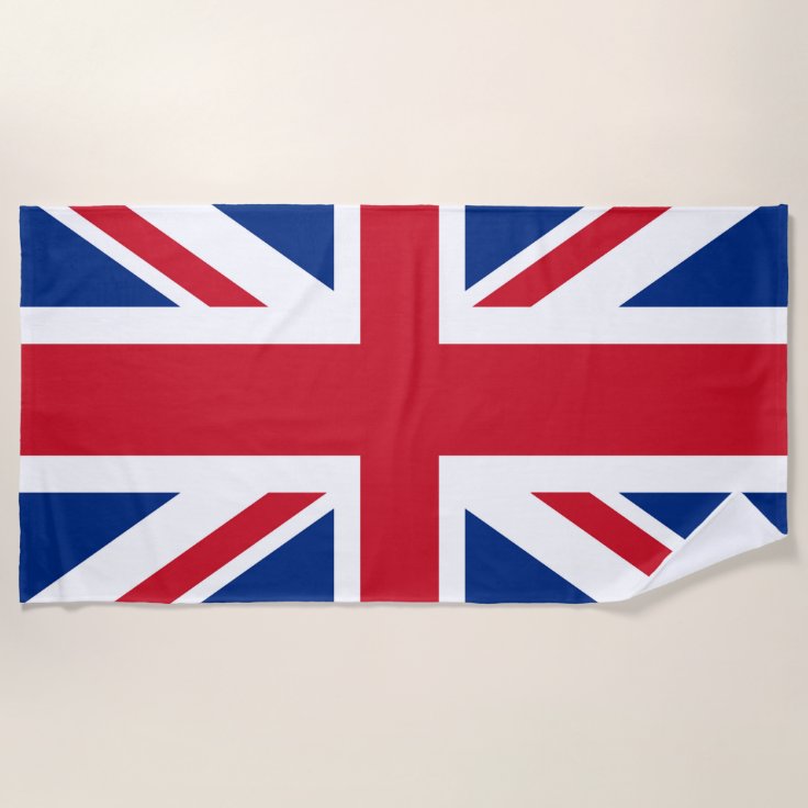 UK Britain Royal Union Jack Flag Beach Towel Zazzle