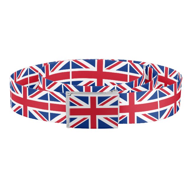 UK Britain Royal Union Jack Flag Belt (Coil)
