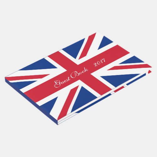 UK Britain Royal Union Jack Flag Guest Book