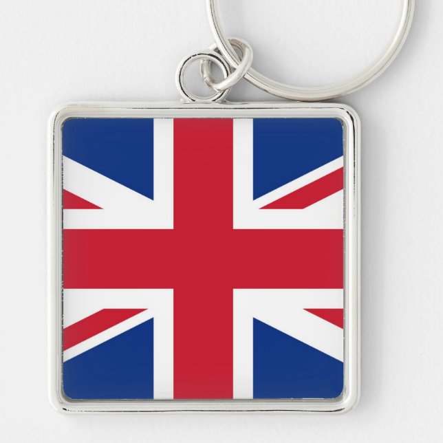 UK Britain Royal Union Jack Flag Keychain (Front)