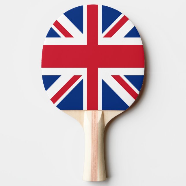 UK Britain Royal Union Jack Flag Ping-Pong Paddle (Back)