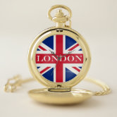 Classic Union Jack UK Flag Pocket Watch