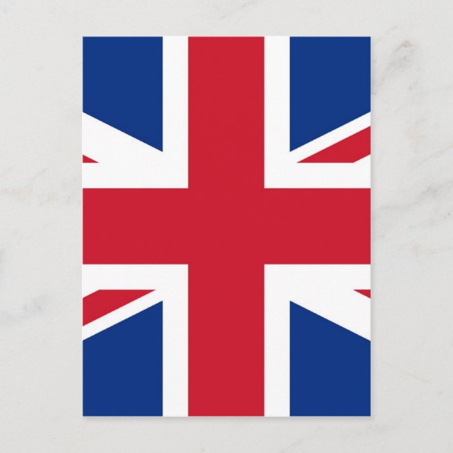 UK Britain Royal Union Jack Flag Postcard (Front)
