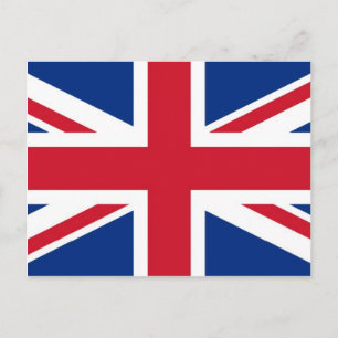UK Britain Royal Union Jack Flag Postcard