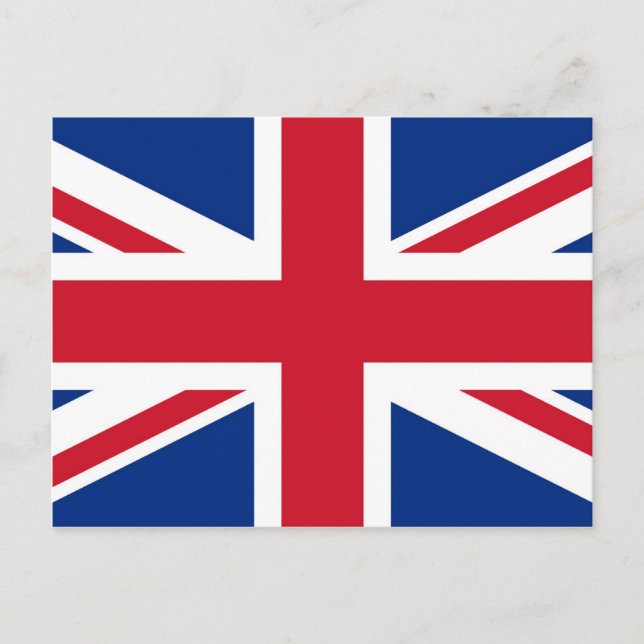 UK Britain Royal Union Jack Flag Postcard (Front)
