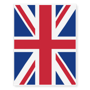 UK Britain Royal Union Jack Flag Temporary Tattoos