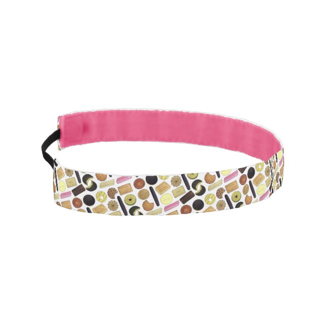 UK British Biscuits Shortbread Rich Tea Digestives Athletic Headband (Left)