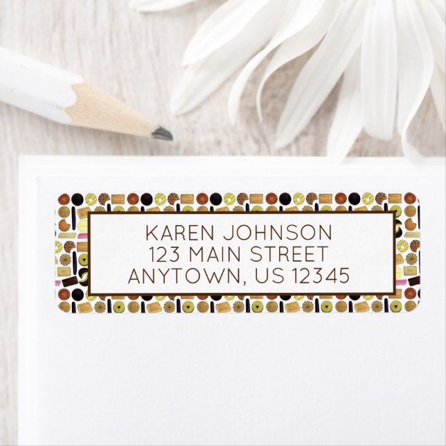 UK British Biscuits Shortbread Rich Tea Digestives Label (Insitu)