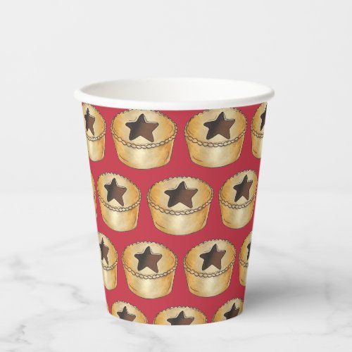 UK British Christmas Fruit Mince Pie Festive Food Paper Cups