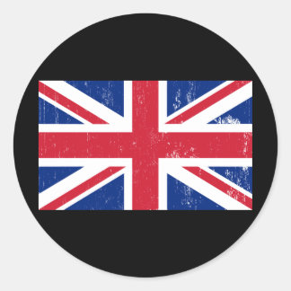UK British Great Britain England English Flag Classic Round Sticker