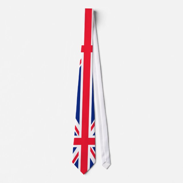 UK British Great Britain England English Flag Neck Tie (Front)
