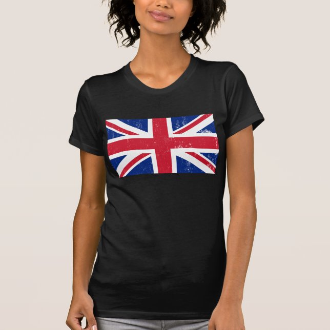 UK British Great Britain England English Flag T-Shirt (Front)
