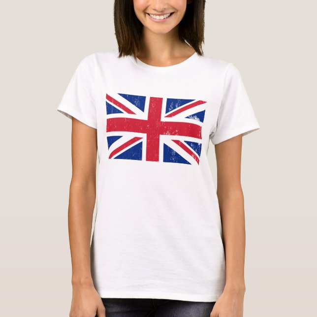 UK British Great Britain England English Flag T-Shirt (Front)