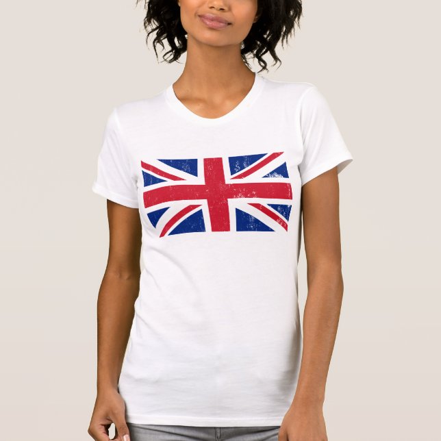 UK British Great Britain England English Flag T-Shirt (Front)