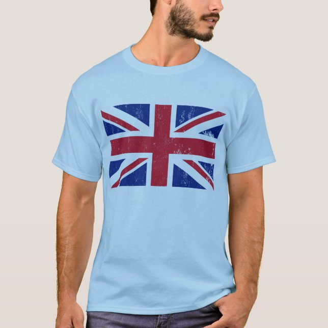 UK British Great Britain England English Flag T-Shirt (Front)