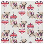 UK British Pug Fabric