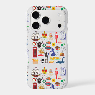 UK British Symbols iPhone 17 Pro Case