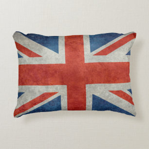 UK British Union Jack flag retro accent pillow