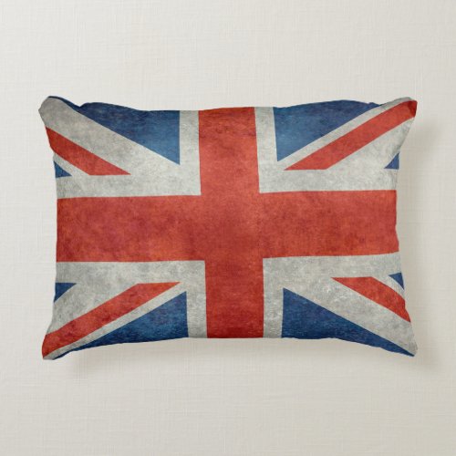 UK British Union Jack flag retro accent pillow